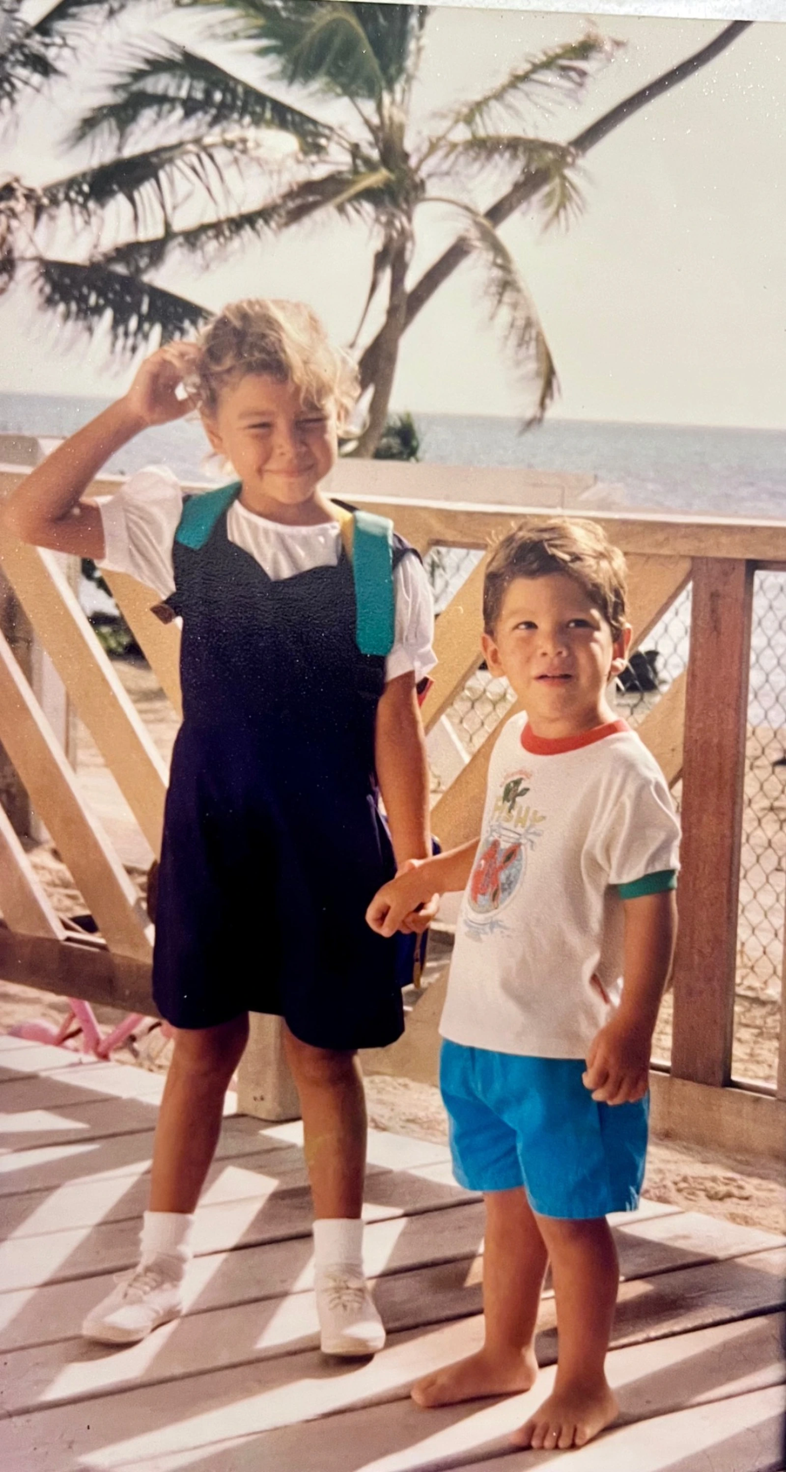Dora and Felipe together as children in San Pedro